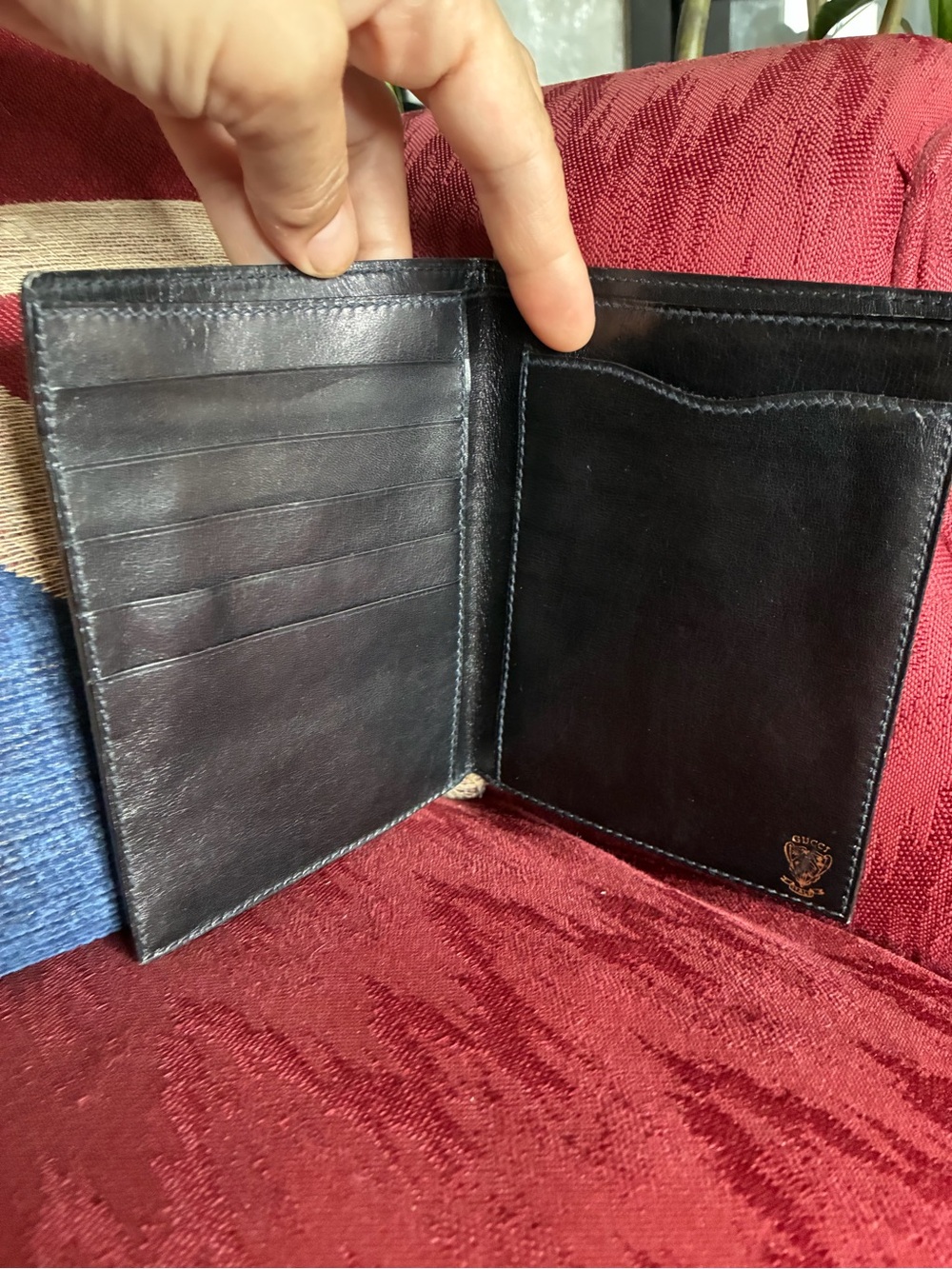 Gucci Black Soft Leather Cardholder Wallet- Would make a cute notebook cover 🔥